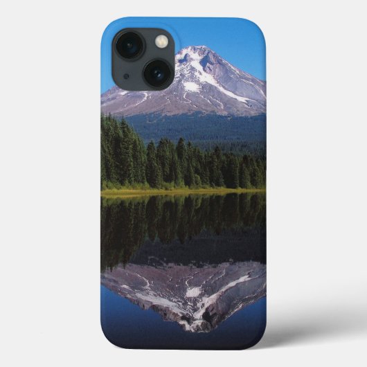 Berghütte im See reflektiert Case-Mate iPhone Hülle (Rückseite)