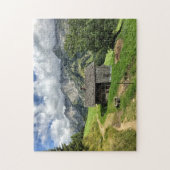Berghütte, Les Aravis, Französische Alpen Puzzle (Vertikal)