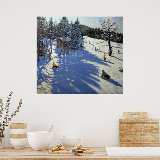 Berghütte Morzine Poster (Küche)