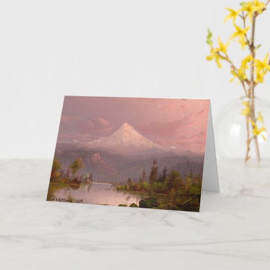 Berghütte oder | Sanford Robinson Gifford Karte (Gelbe Blume)