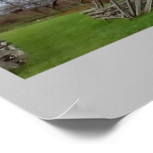 Berghütte Poster (Ecke)