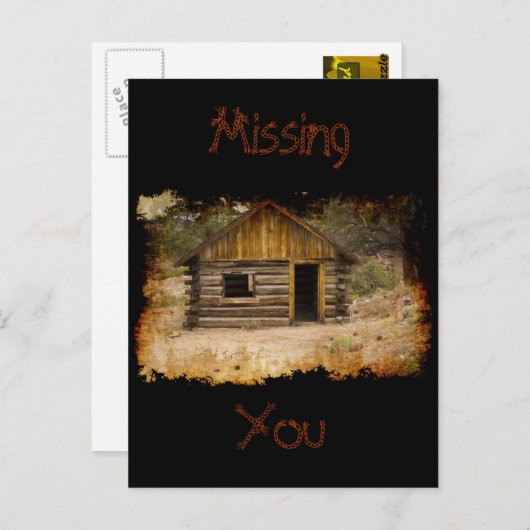 Berghütte Postkarte (Vorne/Hinten)