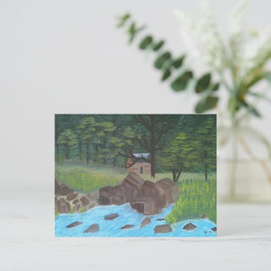 Berghütte Postkarte (Stehend Vorderseite)