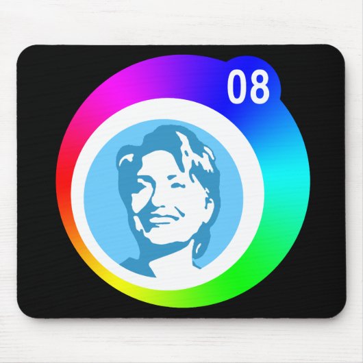Berghütte. Regenbogenblasen. Mousepad (Vorne)