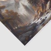 Berghütte Retreat Decoupage Seidenpapier (Ausschnitt)