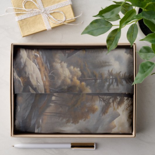 Berghütte Retreat Decoupage Seidenpapier (Geschenk)