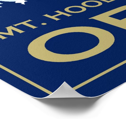 Berghütte, Skiposter Oregon - Timberline Lodge Poster (Ecke)