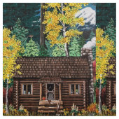 Berghütte Stoff (Nahaufnahme)