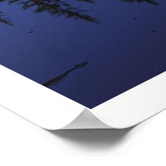 Berghütte und Reflektion, Oregon Poster (Ecke)