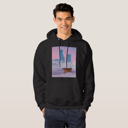 Berghütte vor Sky Scraper Hoodie (Vorne ganz)