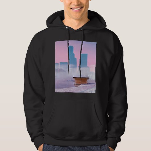 Berghütte vor Sky Scraper Hoodie (Vorderseite)