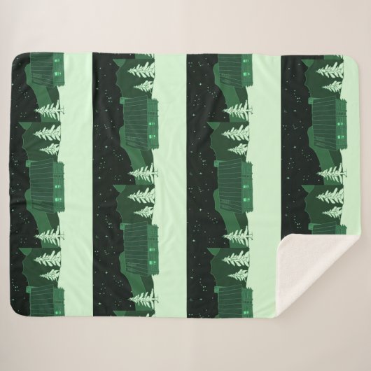 Berghütten Sherpadecke (Vorderseite (Horizontal))