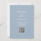 Bergige Blumen-Mason-Jar-QR-Code-Hochzeit Einladung (Rückseite)