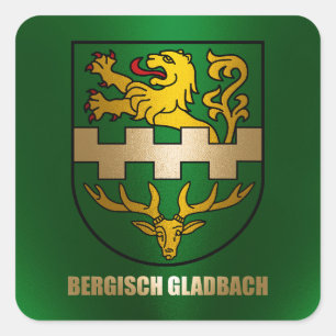 Bergisch Gladbach Quadratischer Aufkleber