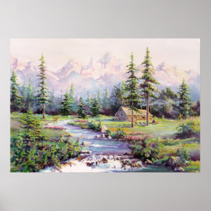 BERGKABIN VON SHARON SHARPE POSTER