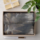 Bergkabine Decoupage Seidenpapier (Geschenk)