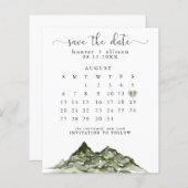 Bergkalender Save the Date (Vorne/Hinten)