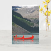 Bergkanus - Blank im Innenhof Grußkarte Karte (Gelbe Blume)