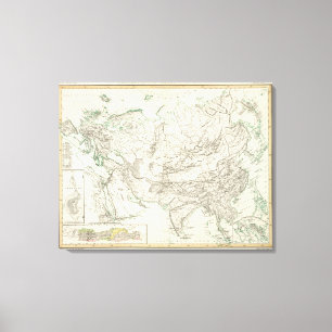 Bergketten in Asien und Europa Leinwanddruck