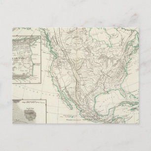 Bergketten in Nordamerika Postkarte