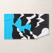 Bergketten mit fließender Flussmündung Badhandtuch Set (Handtuch)