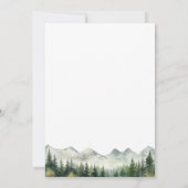 Bergkiefern 28. Hochzeitstag Foto Save The Date (Rückseite)