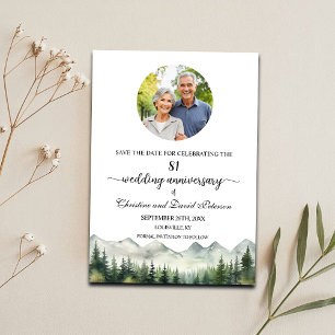 Bergkiefern 81 Foto zum Hochzeitstag Save The Date