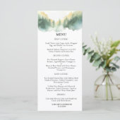 Bergkiefern Boho Rustikale Hochzeit Menükarte (Stehend Vorderseite)