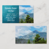 Bergkiefern Colorado Naturkunde Visitenkarte (Vorne/Hinten)