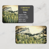 Bergkiefern Foto Art Visitenkarte (Vorne/Hinten)