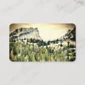 Bergkiefern Foto Art Visitenkarte (Rückseite)