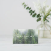 Bergkiefern im Nebel Kunst der Gewohnheit Visitenkarte (Stehend Vorderseite)