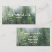 Bergkiefern im Nebel Kunst der Gewohnheit Visitenkarte (Vorne/Hinten)