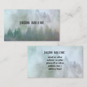 Bergkiefern in Nebelnatur Visitenkarte (Vorne/Hinten)