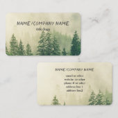 Bergkiefern Kunsteiskarte Foto Kunst Visitenkarte (Vorne/Hinten)
