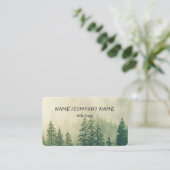 Bergkiefern Kunsteiskarte Foto Kunst Visitenkarte (Stehend Vorderseite)