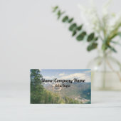 Bergkiefern Kunsteiskarte Foto Kunst Visitenkarte (Stehend Vorderseite)