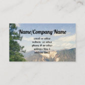 Bergkiefern Kunsteiskarte Foto Kunst Visitenkarte (Rückseite)