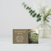 Bergkiefern Kunsteiskarte Foto Kunst Visitenkarte (Stehend Vorderseite)