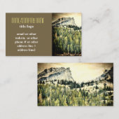 Bergkiefern Kunsteiskarte Foto Kunst Visitenkarte (Vorne/Hinten)