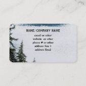 Bergkiefern Natur Foto Kunst Visitenkarte (Rückseite)