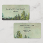 Bergkiefern Natur Foto Kunst Visitenkarte (Vorne/Hinten)