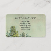 Bergkiefern Natur Foto Kunst Visitenkarte (Rückseite)