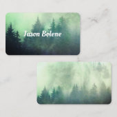 Bergkiefern - Natur Foto Visitenkarte (Vorne/Hinten)