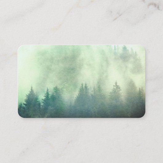 Bergkiefern - Natur Foto Visitenkarte (Rückseite)