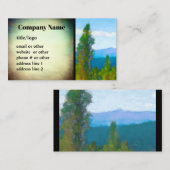Bergkiefern Naturkunst Visitenkarte (Vorne/Hinten)