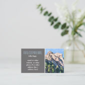 Bergkiefern Naturlandschaft Foto Visitenkarte (Stehend Vorderseite)