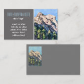 Bergkiefern Naturlandschaft Foto Visitenkarte (Vorne/Hinten)