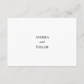 Bergkiefern QR Code Hochzeitdetails Begleitkarte (Rückseite)