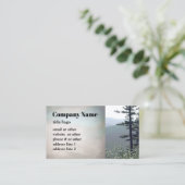 Bergkiefern Visitenkarten Foto Kunst Visitenkarte (Stehend Vorderseite)